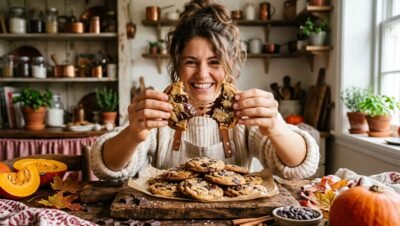cookies au potimarron et chocolat
